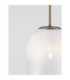 Chrysi 18cm Globe Pendant Ceiling Light White Brass Gold E14 1x5W-4