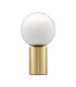 Vita Globe Table Lamp White Brass Gold E27 1x12W-1
