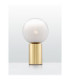Vita Globe Table Lamp White Brass Gold E27 1x12W-4