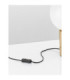Vita Globe Table Lamp White Brass Gold E27 1x12W-6