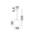 Vita 30cm Globe Pendant Ceiling Light White Brass Gold E27 1x12W-6
