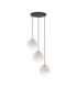 Vita Cluster Pendant Ceiling Light White Brass Gold E27 3x12W-1