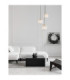 Vita Cluster Pendant Ceiling Light White Brass Gold E27 3x12W-2