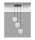 Vita Cluster Pendant Ceiling Light White Brass Gold E27 3x12W-3