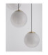 Vita Cluster Pendant Ceiling Light White Brass Gold E27 3x12W-5