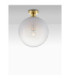 Vita 30cm Globe Ceiling Light White Brass Gold E27 1x12W-2