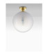 Vita 30cm Globe Ceiling Light White Brass Gold E27 1x12W-3