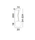 Bolita Globe Pendant Ceiling Light White Sandy White Triac Dimmable LED 7W 420lm 3000K-6