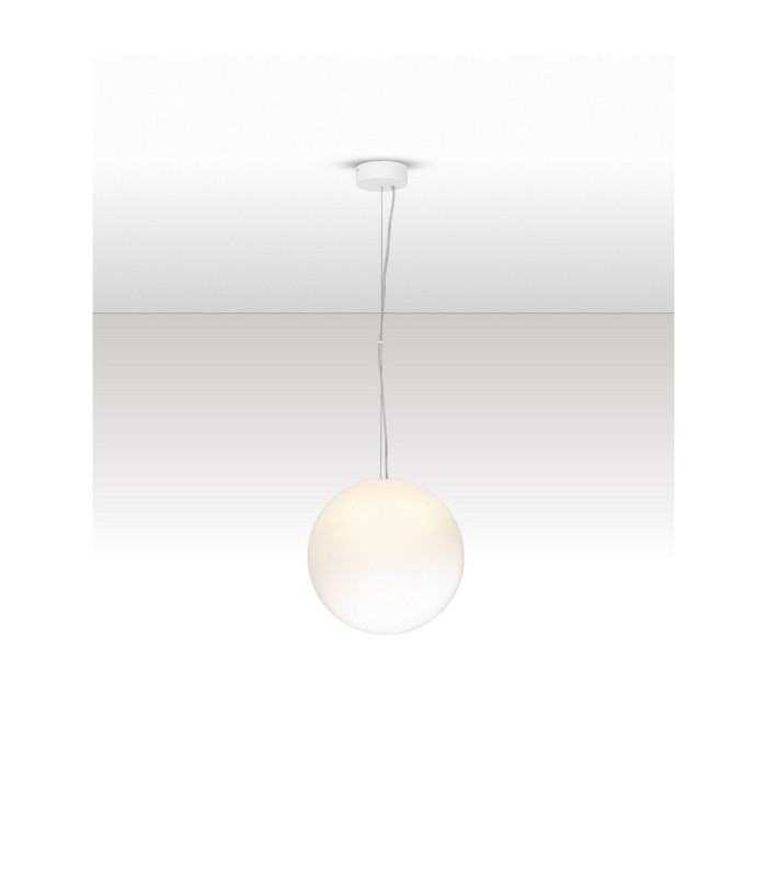 Bolita Globe Pendant Ceiling Light White Sandy White Triac Dimmable LED 9W 540lm 3000K-4