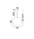 Bolita Globe Pendant Ceiling Light White Sandy White Triac Dimmable LED 11W 660lm 3000K-6