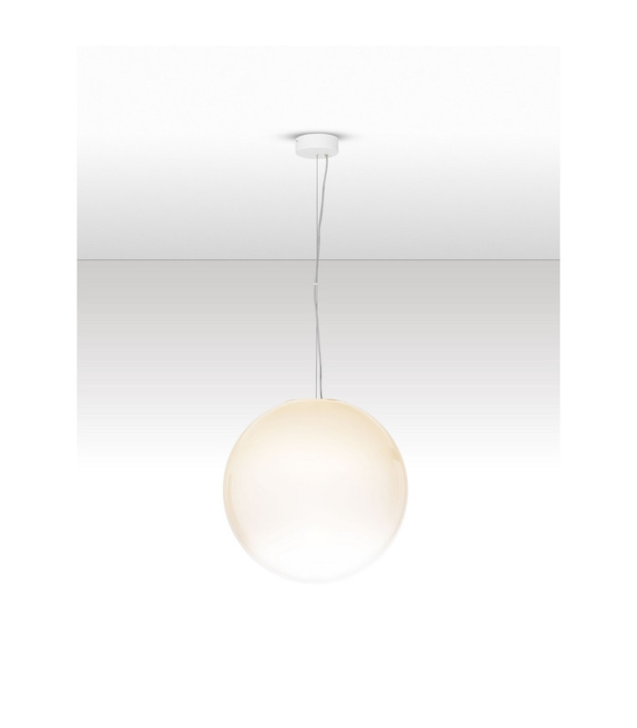 Bolita Globe Pendant Ceiling Light White Sandy White Triac Dimmable LED 15W 900lm 3000K-4