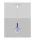 Nostos Globe Pendant Ceiling Light Blue Gold Matt White Triac Dimmable LED 6W 330lm 3000K-4