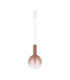 Nostos Globe Pendant Ceiling Light Pink Gold Matt White Triac Dimmable LED 6W 330lm 3000K-1
