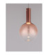 Nostos Globe Pendant Ceiling Light Pink Gold Matt White Triac Dimmable LED 6W 330lm 3000K-5