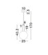 Nostos Globe Pendant Ceiling Light Pink Gold Matt White Triac Dimmable LED 6W 330lm 3000K-6