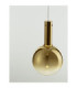 Nostos Globe Pendant Ceiling Light Gold Matt White Triac Dimmable LED 6W 330lm 3000K-6