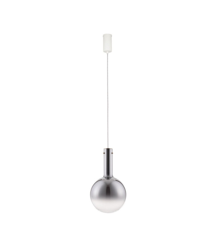 Nostos Globe Pendant Ceiling Light Smokey Gold Matt White Triac Dimmable LED 6W 330lm 3000K-1