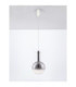 Nostos Globe Pendant Ceiling Light Smokey Gold Matt White Triac Dimmable LED 6W 330lm 3000K-3