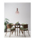 Nostos Globe Pendant Ceiling Light Brown Gold Matt White Triac Dimmable LED 6W 330lm 3000K-2