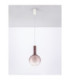 Nostos Globe Pendant Ceiling Light Brown Gold Matt White Triac Dimmable LED 6W 330lm 3000K-3