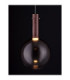 Nostos Globe Pendant Ceiling Light Brown Gold Matt White Triac Dimmable LED 6W 330lm 3000K-6