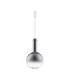 Nostos Globe Pendant Ceiling Light Smokey Grey Gold Matt White Triac Dimmable LED 8W 440lm 3000K-1