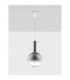 Nostos Globe Pendant Ceiling Light Smokey Grey Gold Matt White Triac Dimmable LED 8W 440lm 3000K-3