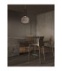 Nostos Globe Pendant Ceiling Light Brown Gold Matt White Triac Dimmable LED 8W 440lm 3000K-2