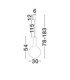 Nostos Globe Pendant Ceiling Light Brown Gold Matt White Triac Dimmable LED 8W 440lm 3000K-6