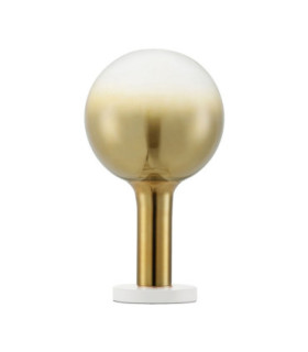 Nostos Globe Table Lamp Gold Matt White Touch Dimmable LED 3W 165lm 3000K-1