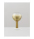 Nostos Globe Table Lamp Gold Matt White Touch Dimmable LED 3W 165lm 3000K-3