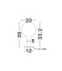 Nostos Globe Table Lamp Gold Matt White Touch Dimmable LED 3W 165lm 3000K-6