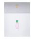 Pluma Slim Pendant Ceiling Light Glossy Purple Gold LED 5W 450lm 3000K-3