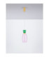 Pluma Slim Pendant Ceiling Light Glossy Purple Gold LED 5W 450lm 3000K-4