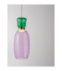 Pluma Slim Pendant Ceiling Light Glossy Purple Gold LED 5W 450lm 3000K-5