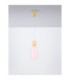 Pluma Slim Pendant Ceiling Light Glossy Yellow Pink Gold LED 5W 450lm 3000K-4