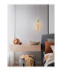 Pluma Slim Pendant Ceiling Light Glossy Light Green Yellow Gold LED 5W 450lm 3000K-2