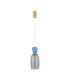 Pluma Slim Pendant Ceiling Light Glossy Light Blue Smokey Gold LED 5W 450lm 3000K-1