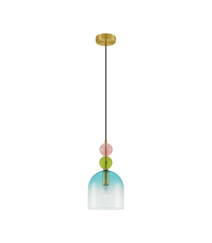 Murano Dome Pendant Ceiling Light Glossy Light Green Blue Pink Sandy Gold E14 1x5W-1