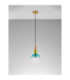 Murano Dome Pendant Ceiling Light Glossy Light Green Blue Pink Sandy Gold E14 1x5W-4
