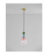 Murano Dome Pendant Ceiling Light Glossy Dark Green Blue Grey Pink Sandy Gold E14 1x5W-4