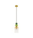 Murano Slim Pendant Ceiling Light Glossy Light Green Dark Green Orange Sandy Gold E14 1x5W-1