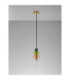 Murano Slim Pendant Ceiling Light Glossy Light Green Dark Green Orange Sandy Gold E14 1x5W-3