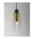 Murano Slim Pendant Ceiling Light Glossy Light Green Dark Green Orange Sandy Gold E14 1x5W-6