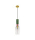 Murano Slim Pendant Ceiling Light Glossy Dark Green Pink Light Grey Sandy Gold E14 1x5W-1