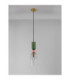 Murano Slim Pendant Ceiling Light Glossy Dark Green Pink Light Grey Sandy Gold E14 1x5W-4