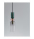 Murano Slim Pendant Ceiling Light Glossy Dark Green Pink Light Grey Sandy Gold E14 1x5W-5