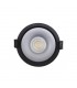 LED Recessed Round Downlight, Black/Silver, 40 deg. Beam Angle, 760lm, 3000K, IP20, DRIVER NOT INC. - 5