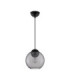 Midori Dome Pendant Ceiling Light  Grey Matt Black E27 1x12W-1