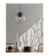 Midori Dome Pendant Ceiling Light  Grey Matt Black E27 1x12W-2